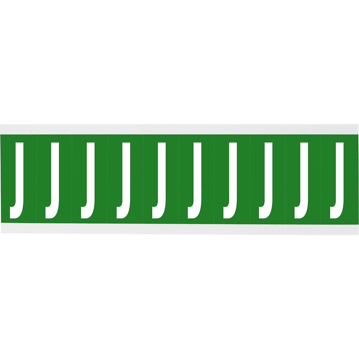 BRADY - CNL1G J - 250 etichetta con lettere e numeri identici su foglio per interni.