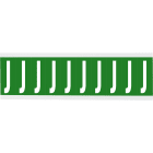 BRADY - CNL1G J - 250 etichetta con lettere e numeri identici su foglio per interni.