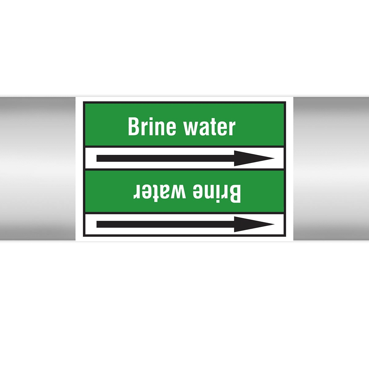 BRADY - Brine Water 100x33RL-T2-P03 - 505 Segna Marcatubi in rotolo con liner, senza pittogrammi - Acqua.