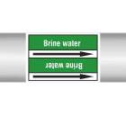 BRADY - Brine Water 100x33RL-T2-P03 - 505 Segna Marcatubi in rotolo con liner, senza pittogrammi - Acqua.