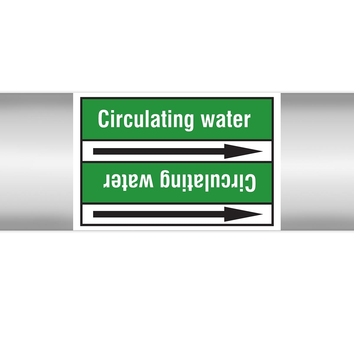 BRADY - Etichetta Marcatubi 505 Segnale in Rotolo con Liner, Senza Pittogrammi per Acqua.