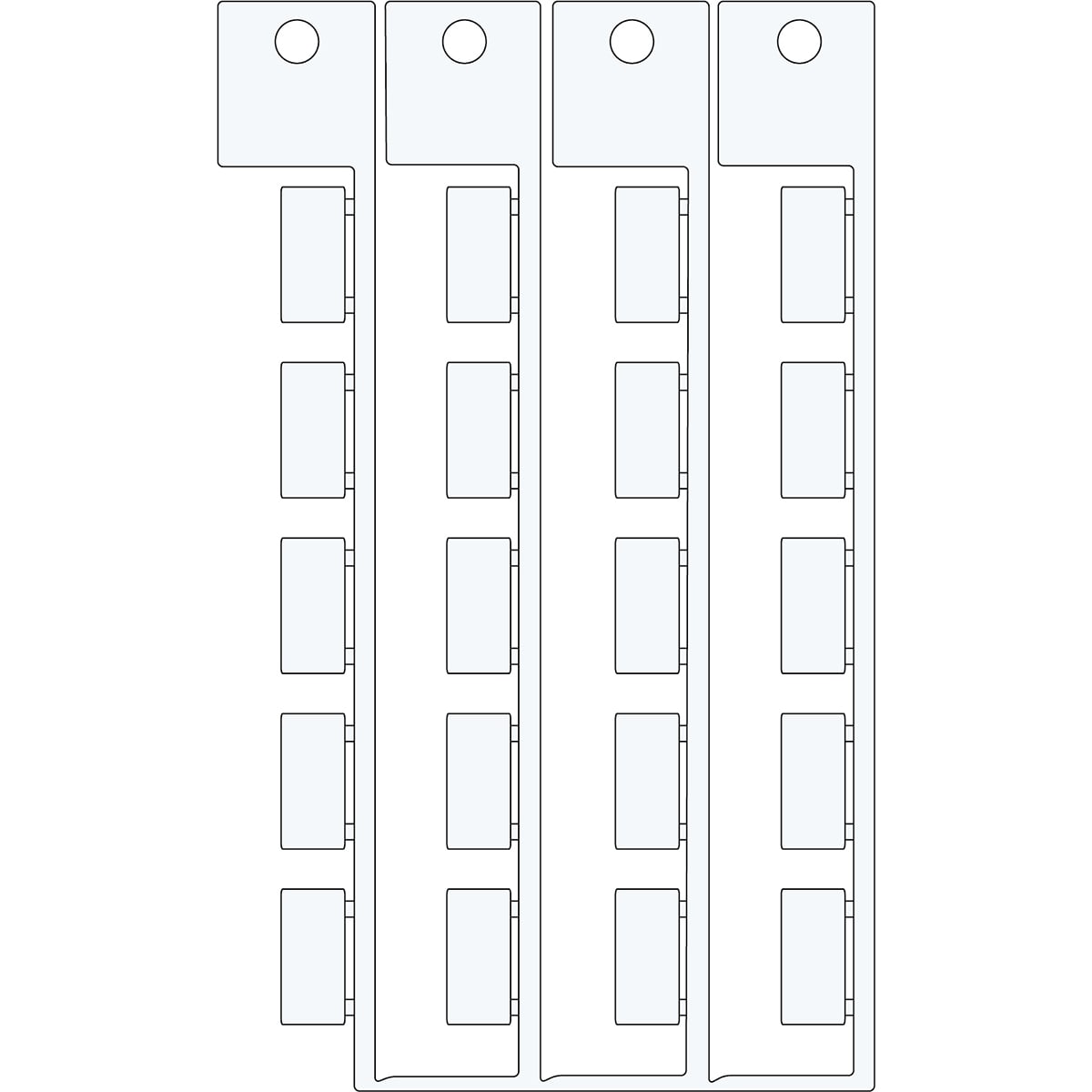 BRADY - TARGHETTA COMPONENTE TE LC1 8X17 - 340 T