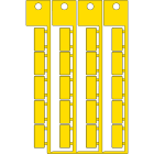 BRADY - TARGHETTA ADESIVA 9X20MM GIALLO - 600 TA