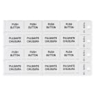 BRADY - Targhetta 15x27mm bianco - 480 tag.