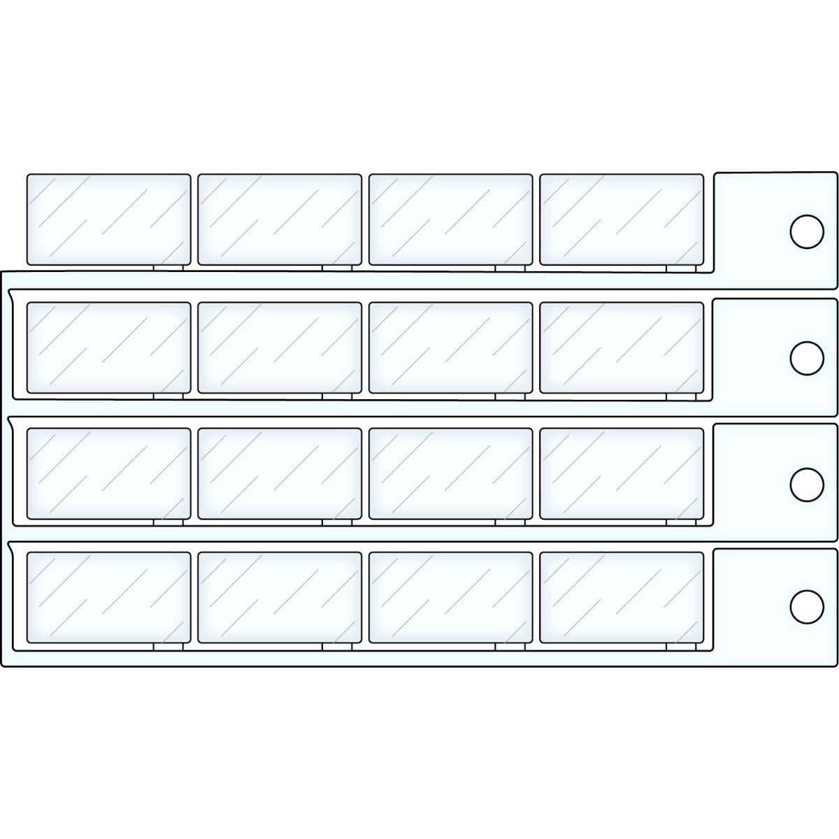 BRADY - Vetrino 15x27 - 480 pezzi.