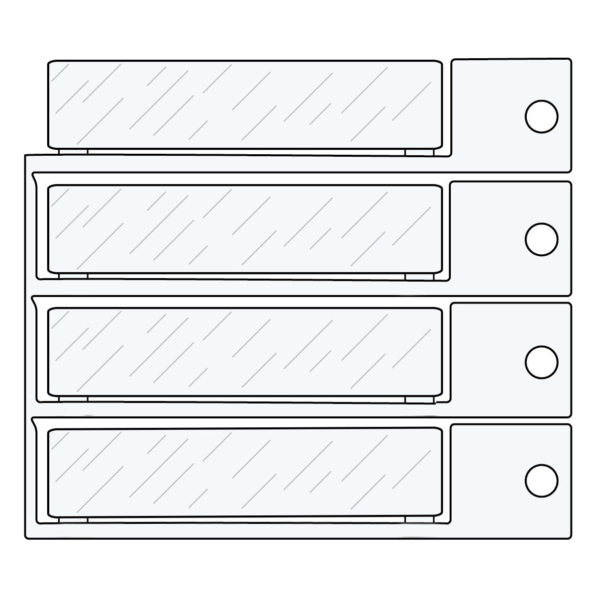 BRADY - VETRINO 15X67 - 120 PEZZI