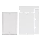 BRADY - Kit targa quadro tipo 1 bianco - 1 kit.