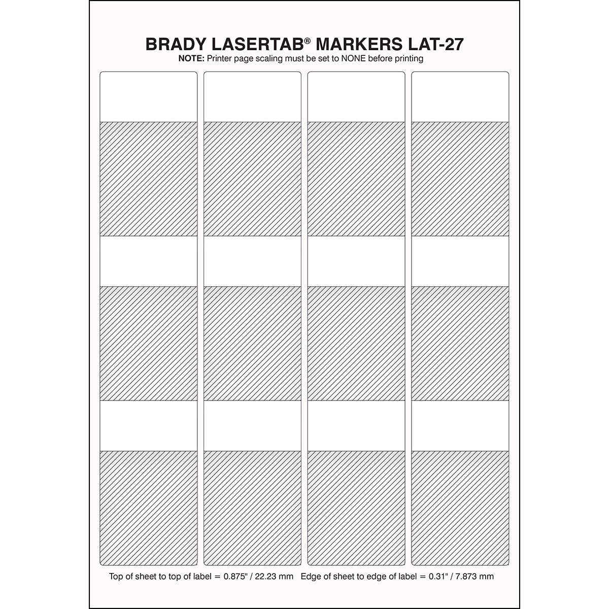 BRADY - Etichette per stampa laser LaserTab 014386