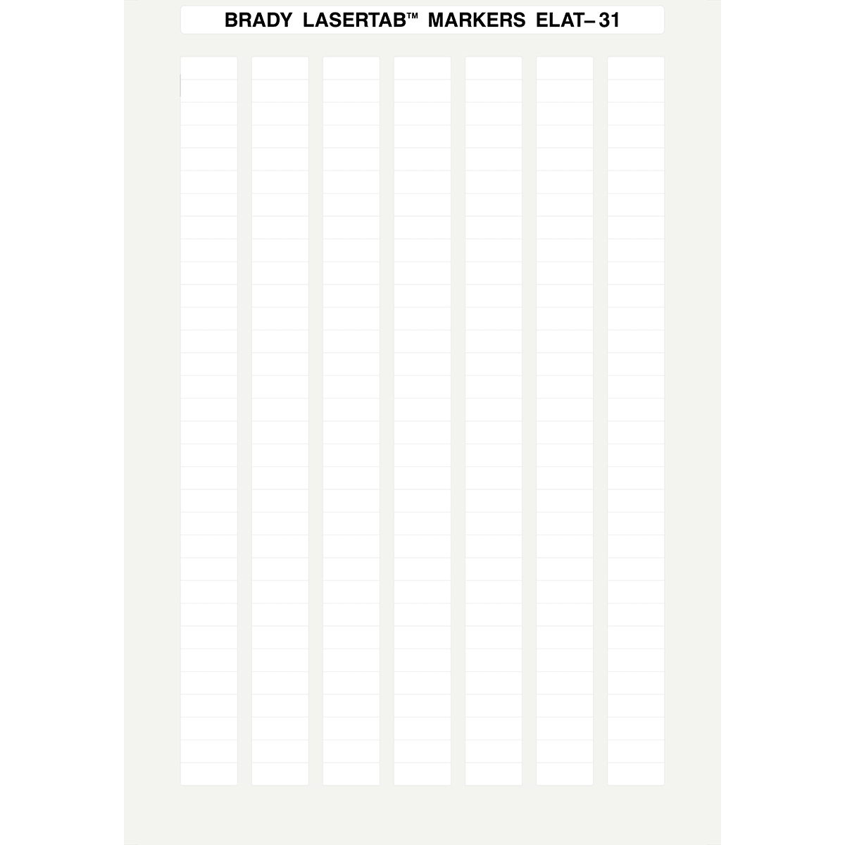 BRADY - Etichette per stampa laser LaserTab