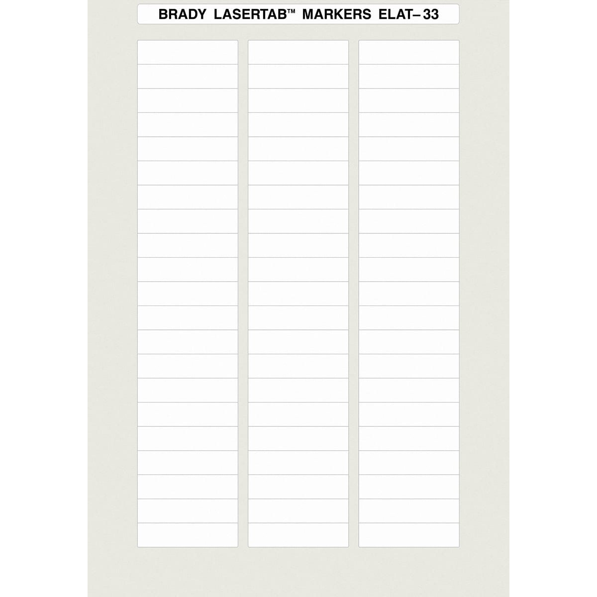 BRADY - Etichette per stampa laser LaserTab