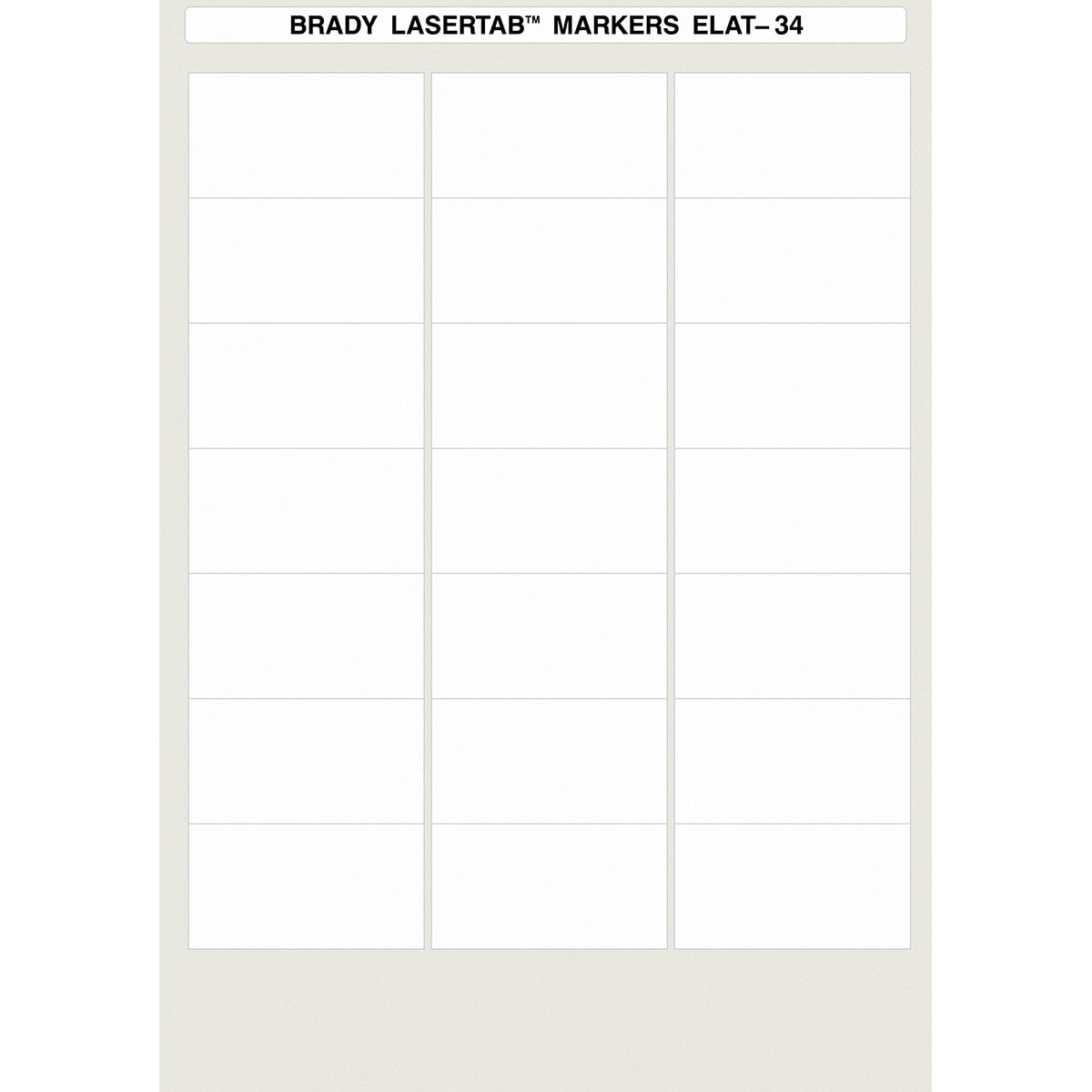 BRADY - Etichette per stampa laser LaserTab