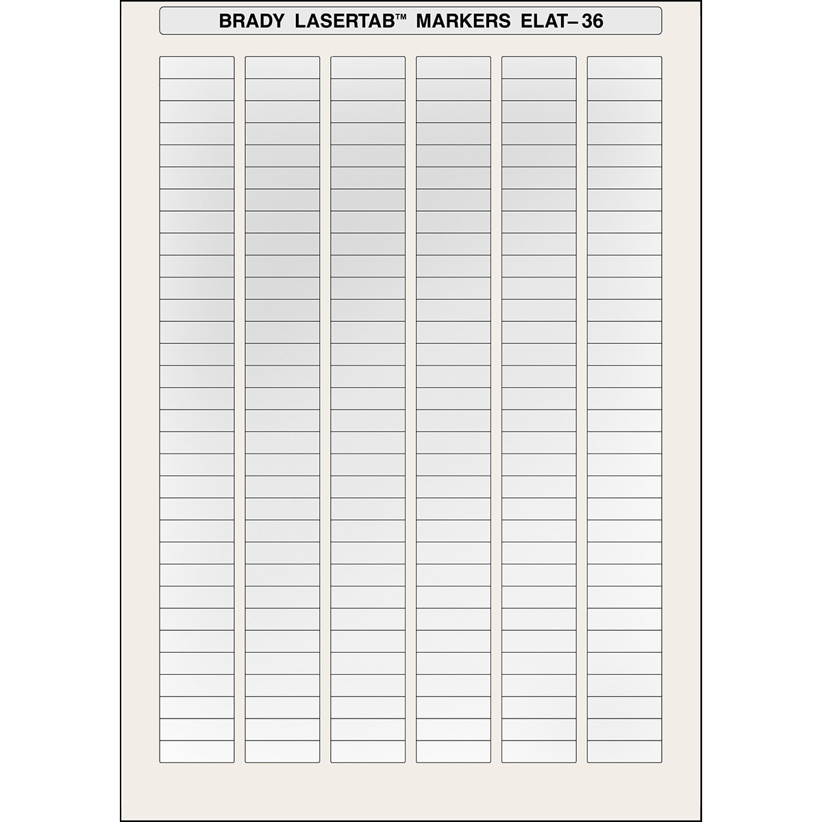 BRADY - Etichette per stampa laser LaserTab