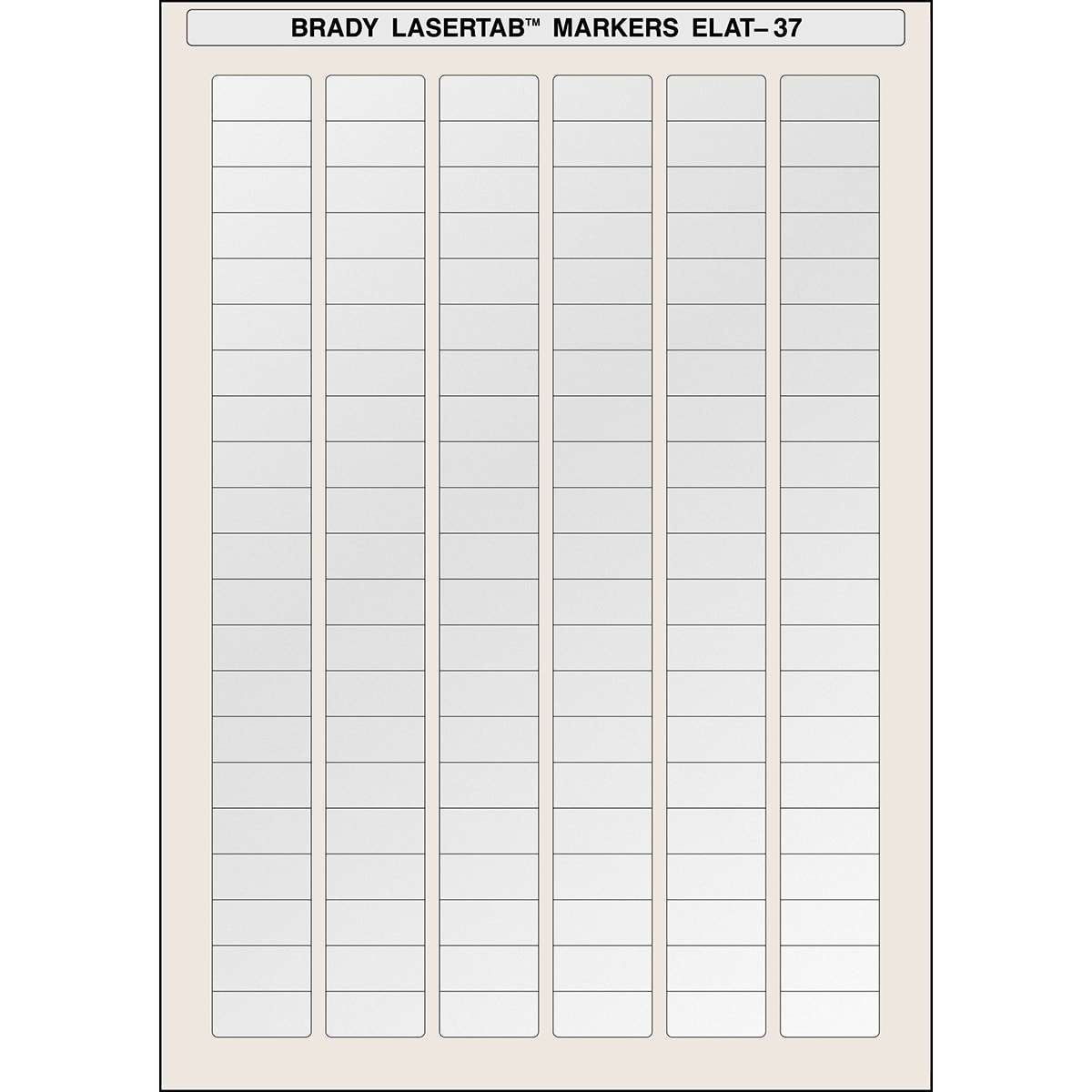 BRADY - Etichette per stampa laser LaserTab