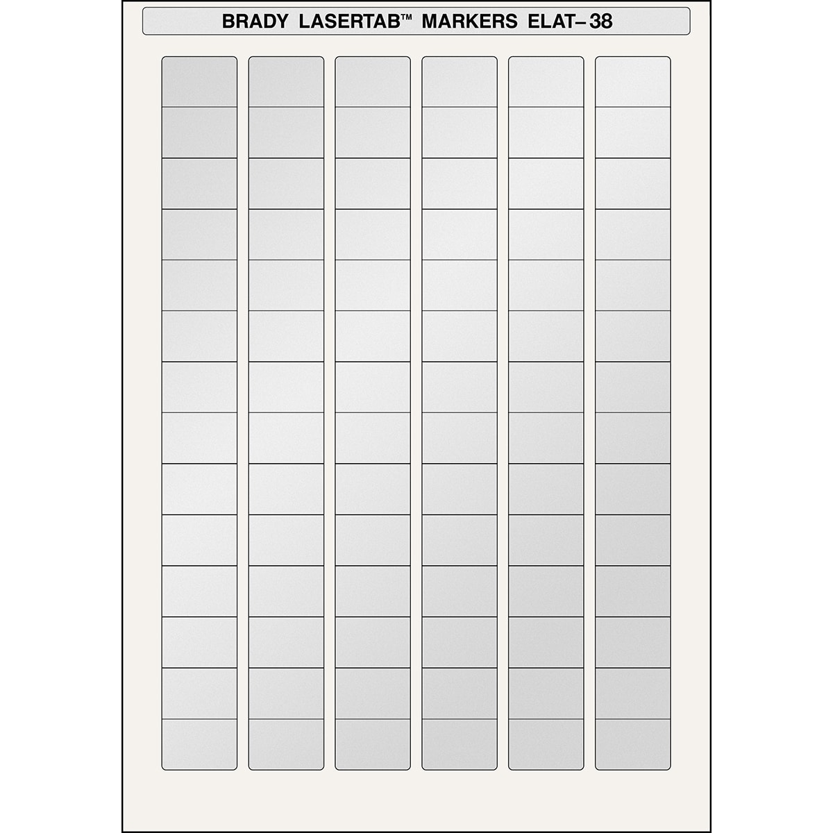 BRADY - Etichette per stampa laser LaserTab