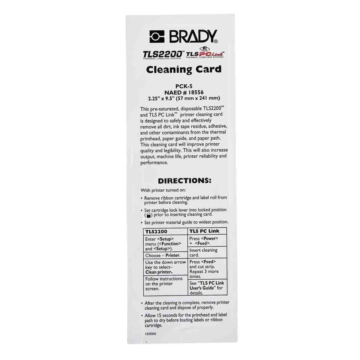 BRADY - Kit di pulizia