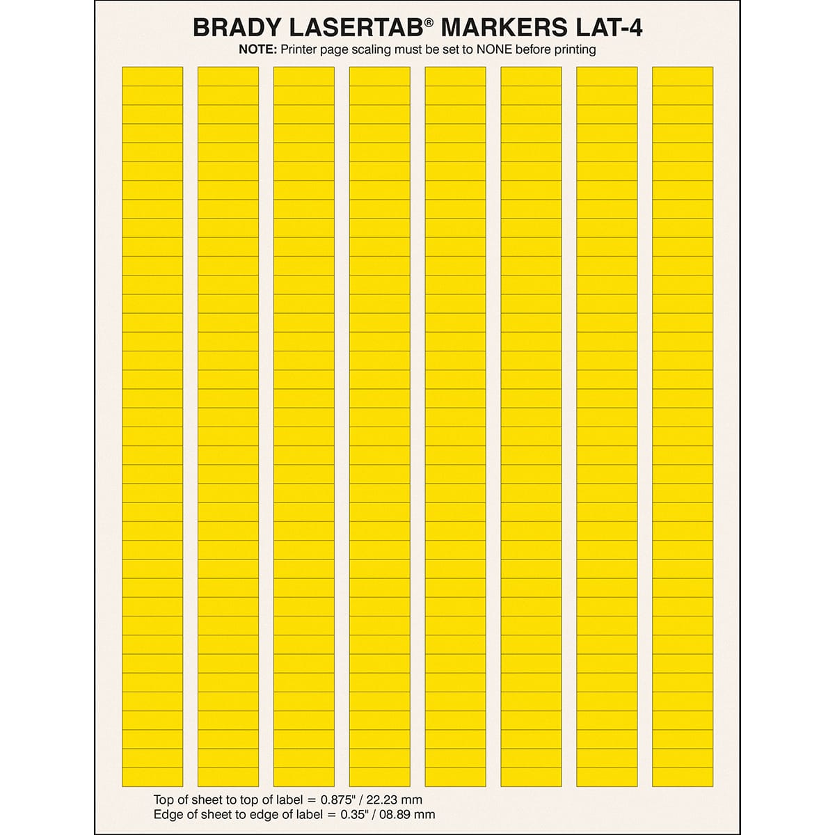 BRADY - Etichette per stampa laser LaserTab