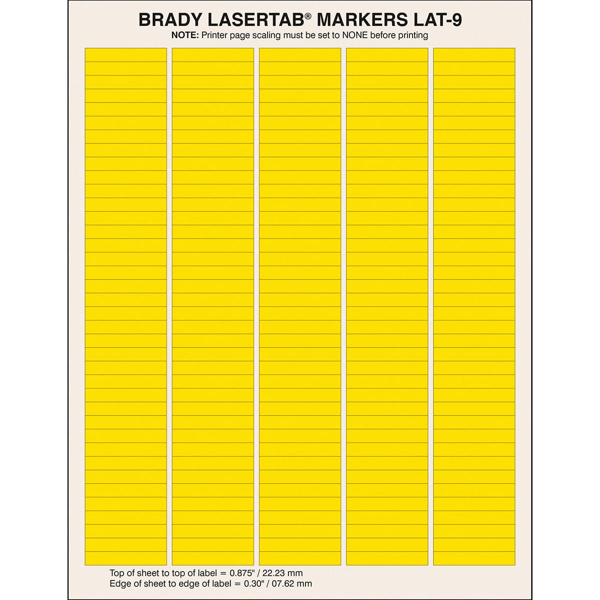 BRADY - Etichette per stampa laser LaserTab