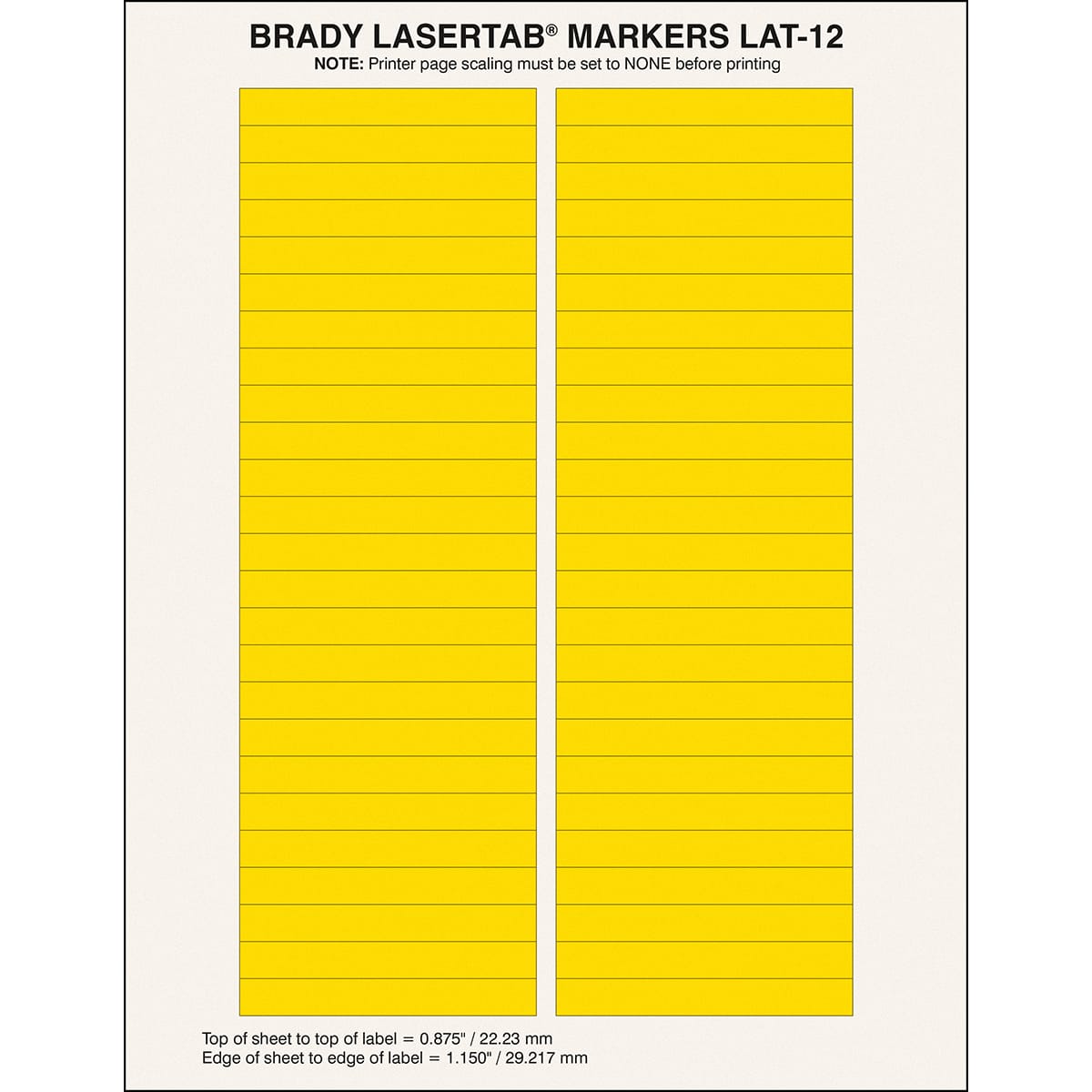 BRADY - Etichette per stampa laser LaserTab 029793