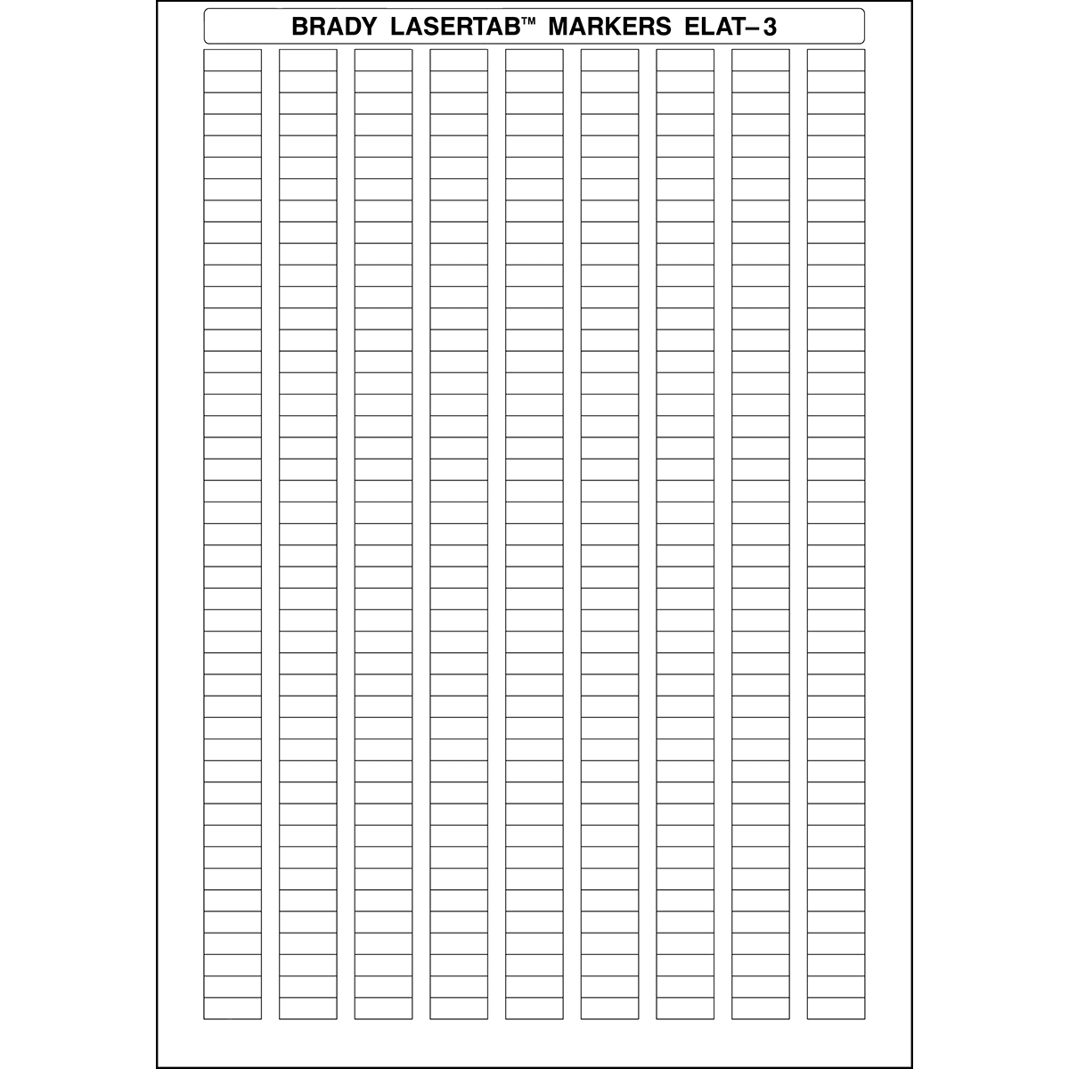BRADY - Etichette per stampa laser LaserTab