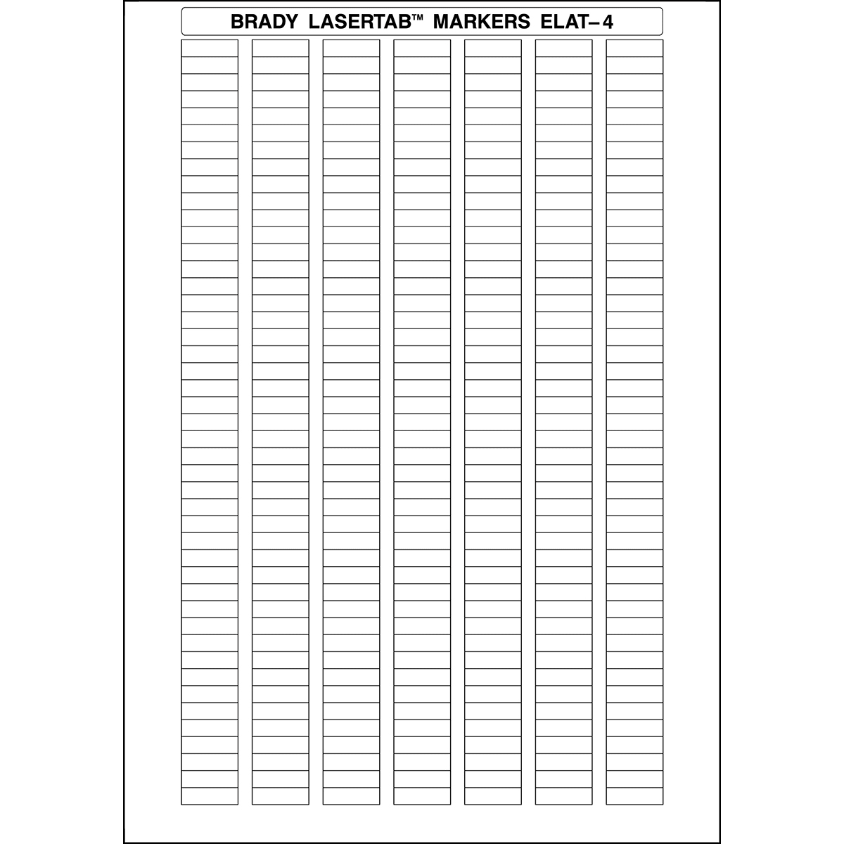 BRADY - Etichette per stampa laser LaserTab