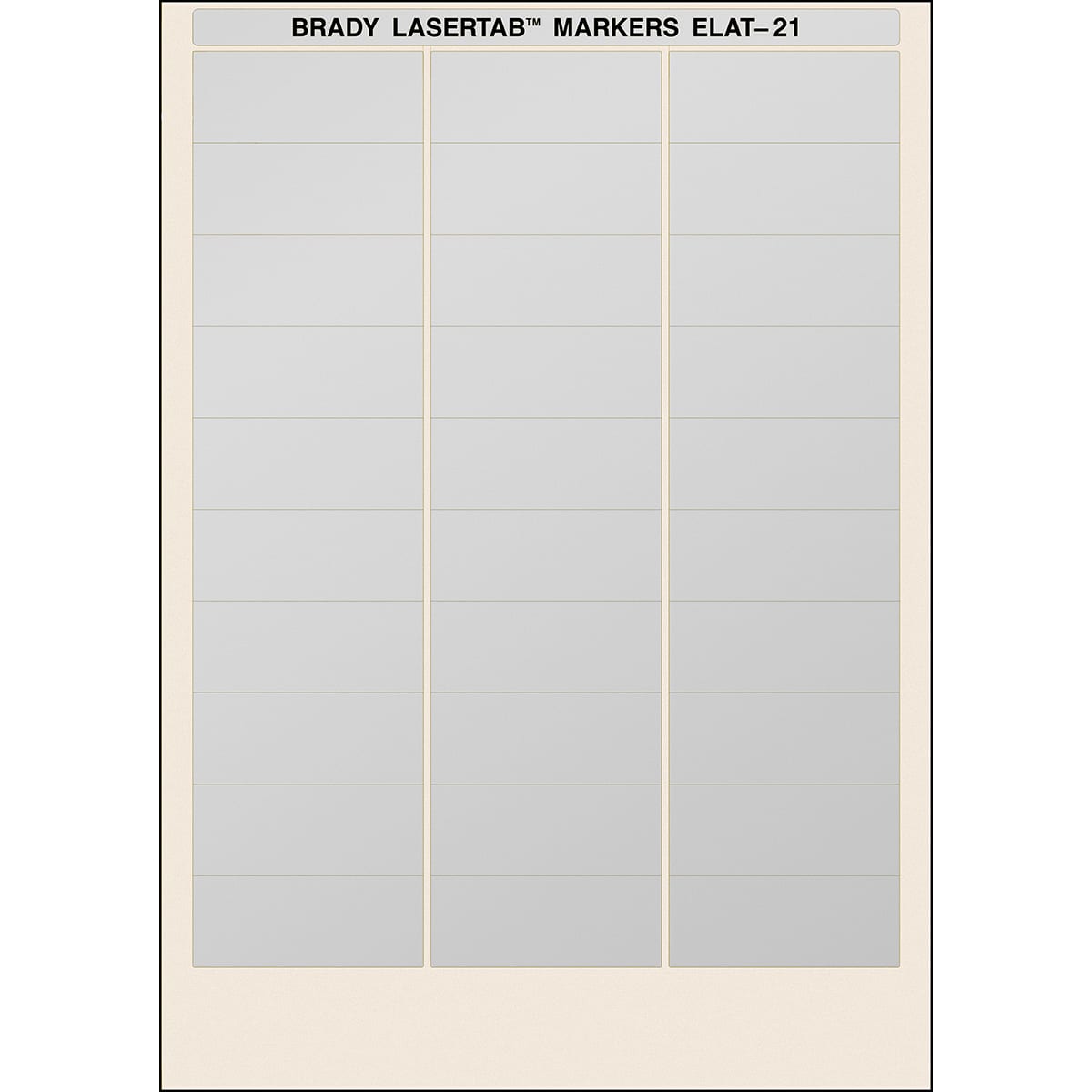 BRADY - Etichette per stampa laser LaserTab
