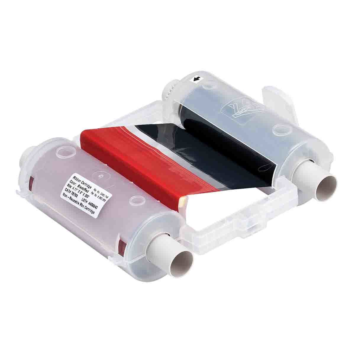 BRADY - Nastro nero/rosso da 105 mm