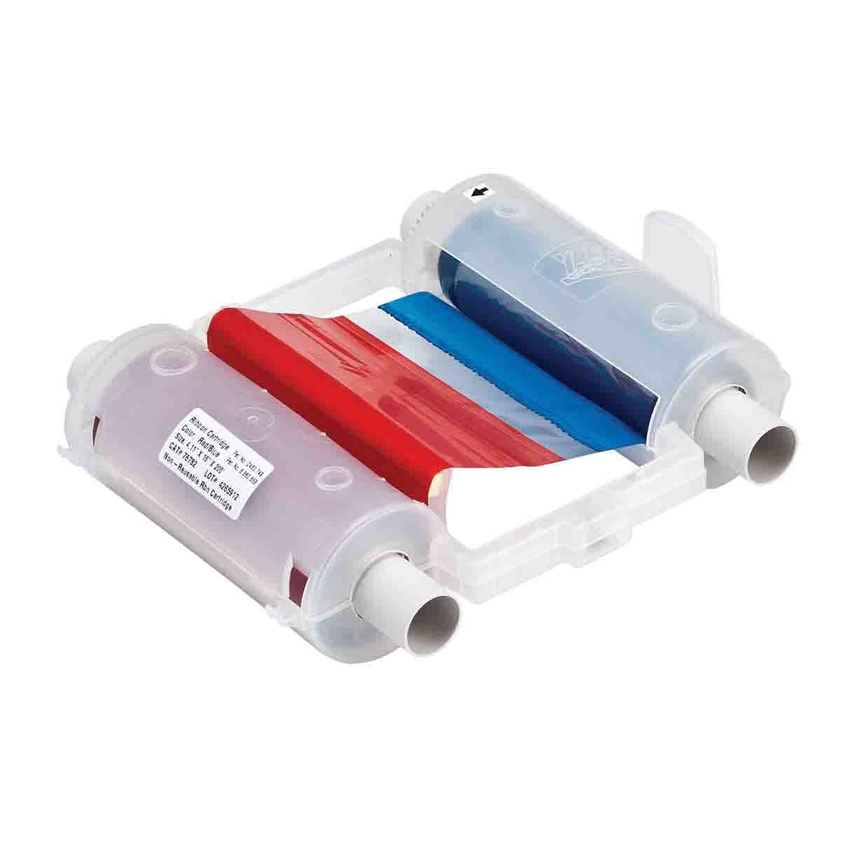 BRADY - Nastro rosso/blu da 105 mm