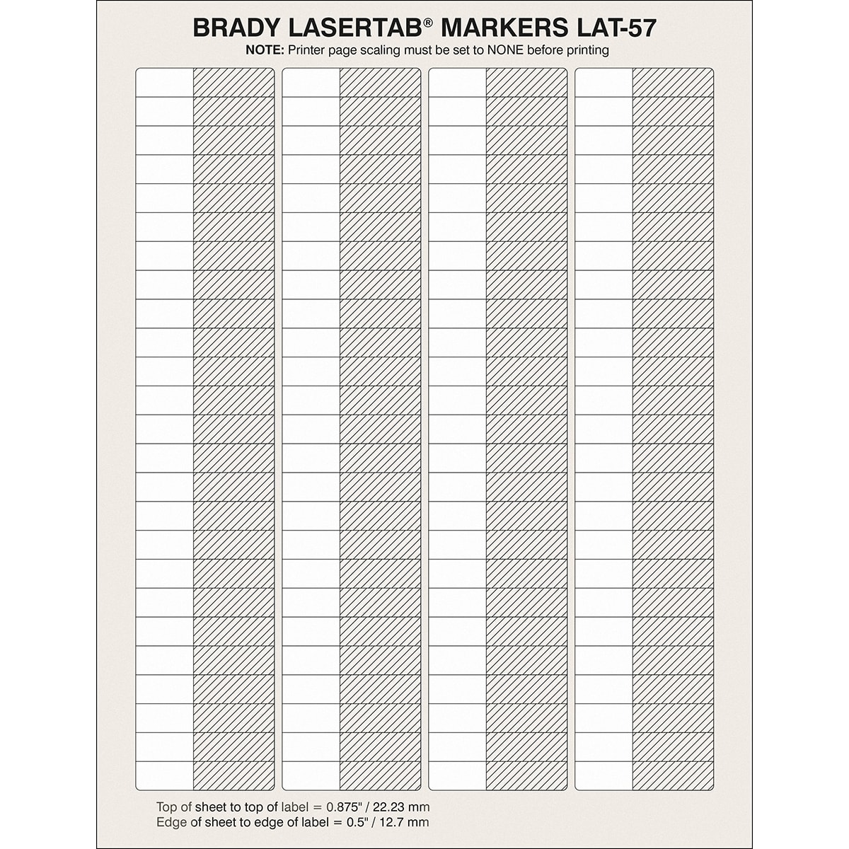 BRADY - Etichette per stampa laser LaserTab