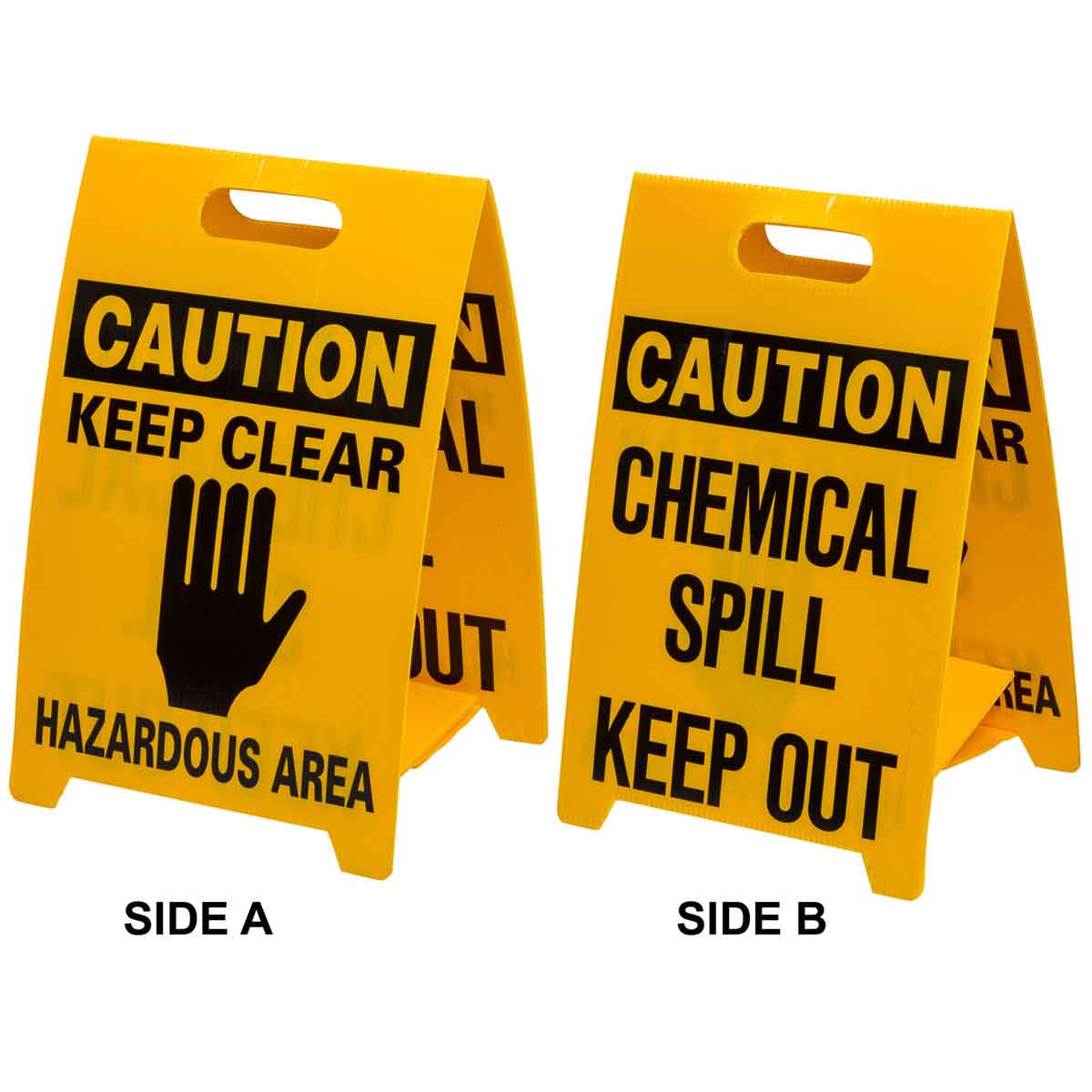 BRADY - Supporto a pavimento Economy – Attenzione sostanze chimiche / Non avvicinarsi 092284