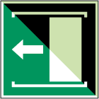 BRADY - Apertura porta scorrevole verso sinistra – ISO 7010