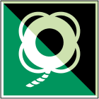 BRADY - Salvagente con cima – ISO 7010