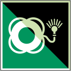 BRADY - Salvagente con boetta luminosa – ISO 7010