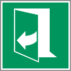 BRADY - Per aprire la porta, tirare lato destro – ISO 7010 135304