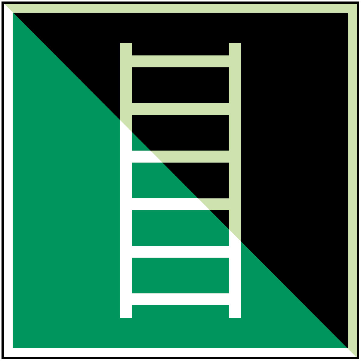 BRADY - Scala di sfuggita – ISO 7010