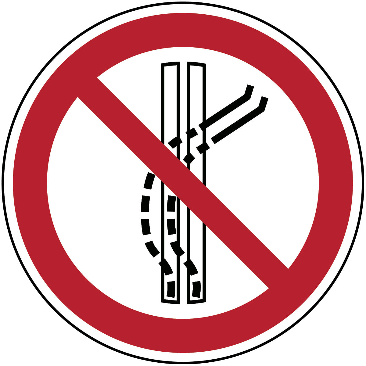 BRADY - Non lasciare la pista – ISO 7010