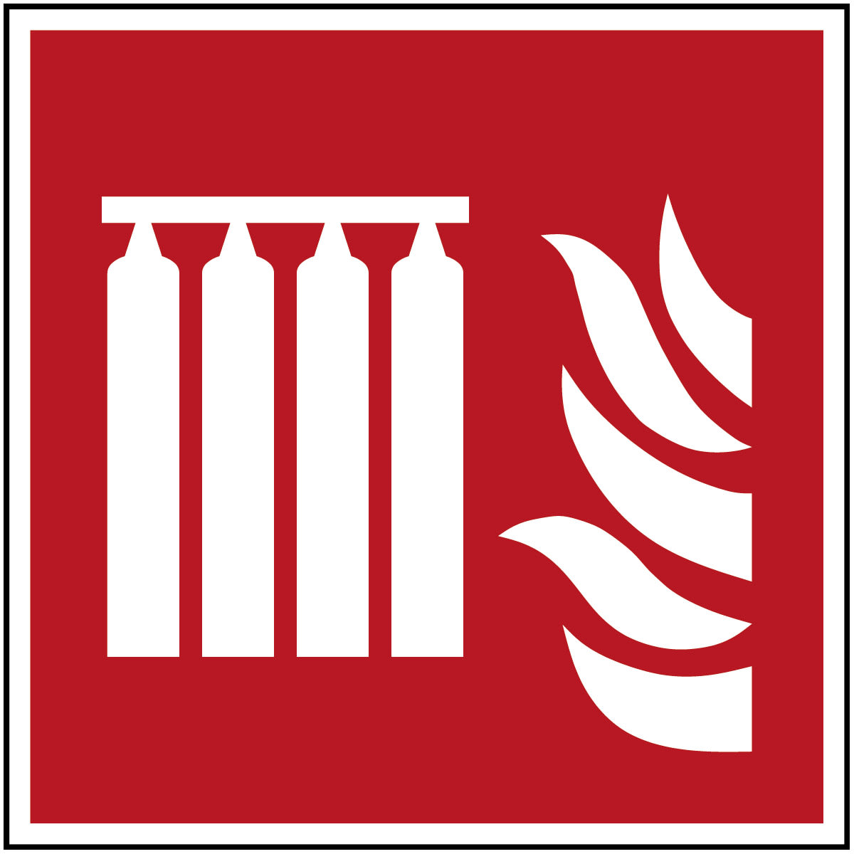 BRADY - Batteria fissa bombole antincendio – ISO 7010 135858