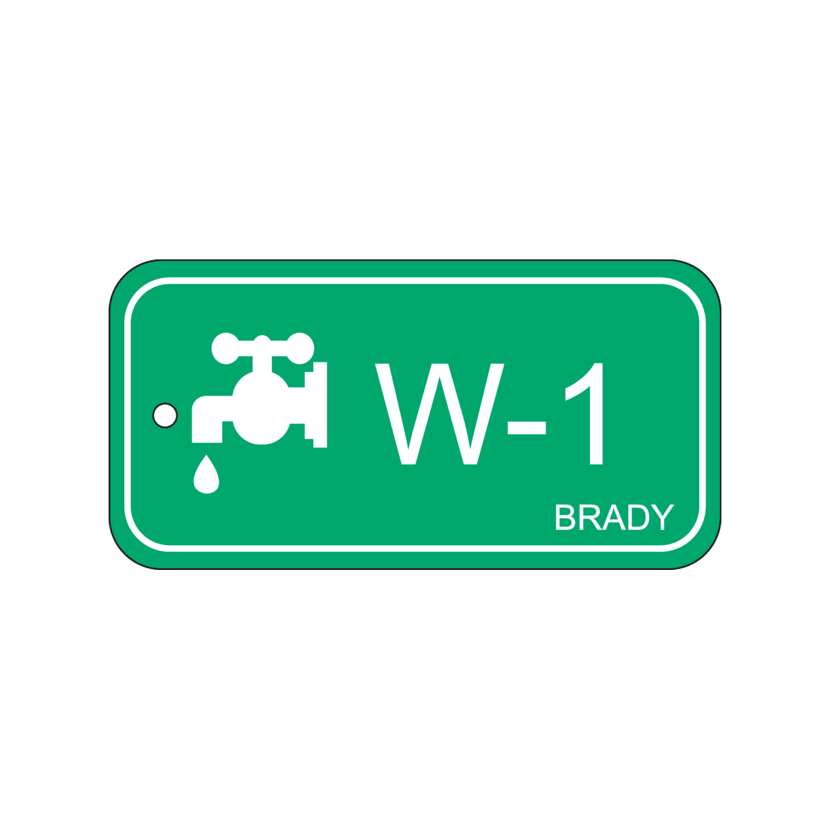 BRADY - Targhetta per fonti di energia – acqua