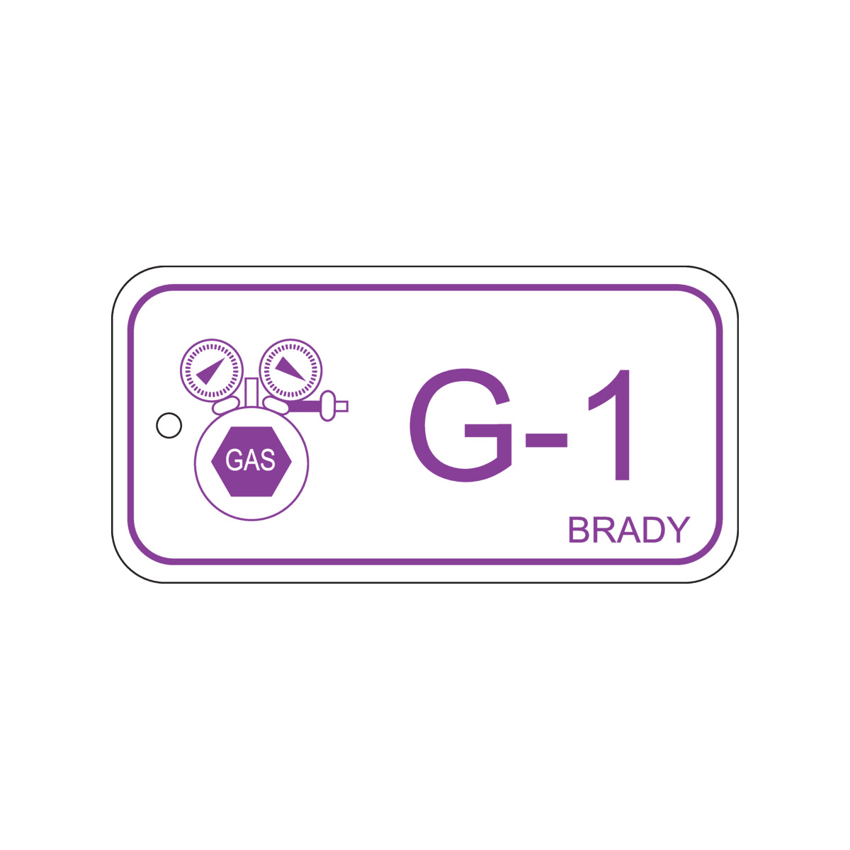 BRADY - Targhetta per fonti di energia – gas