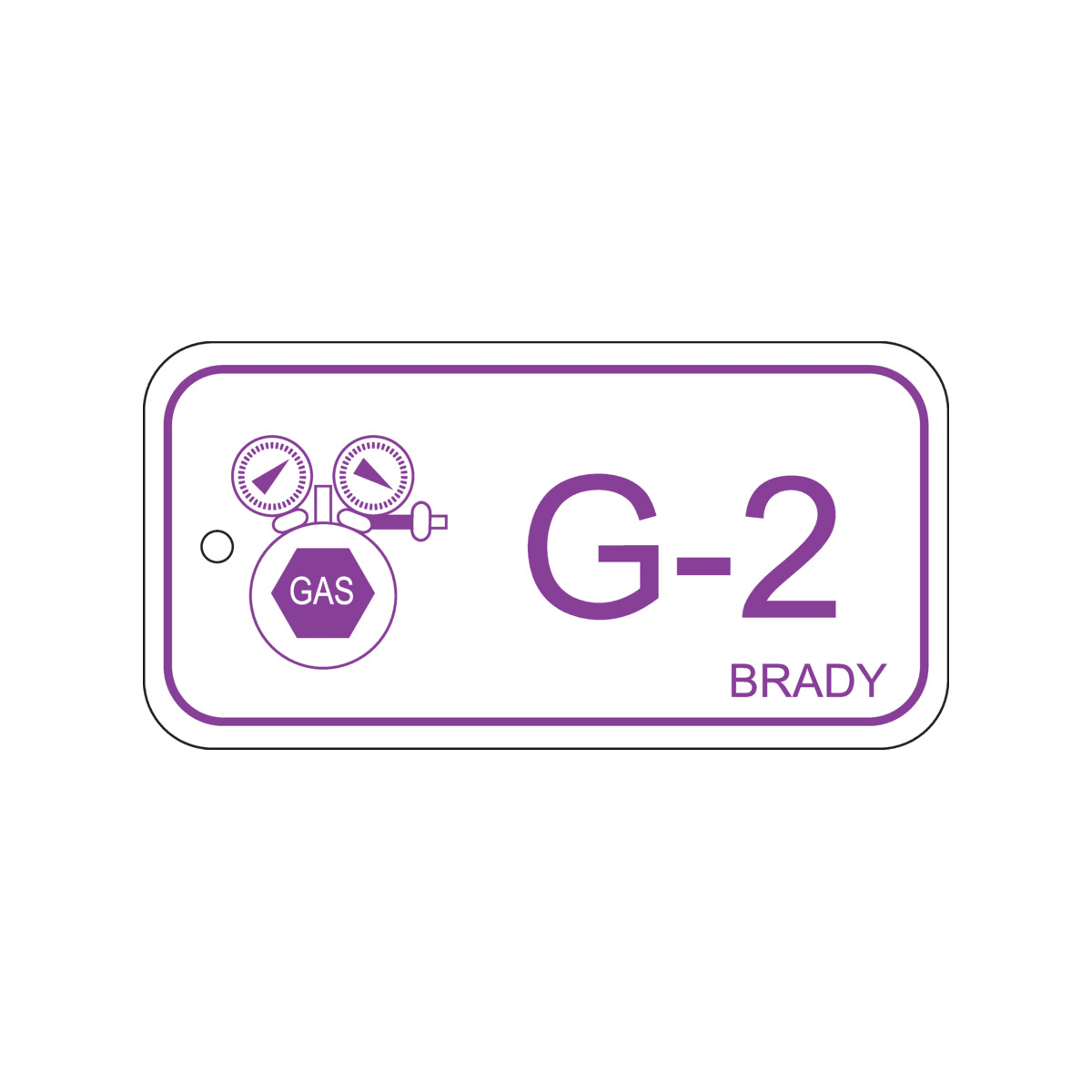 BRADY - Targhetta per fonti di energia – gas