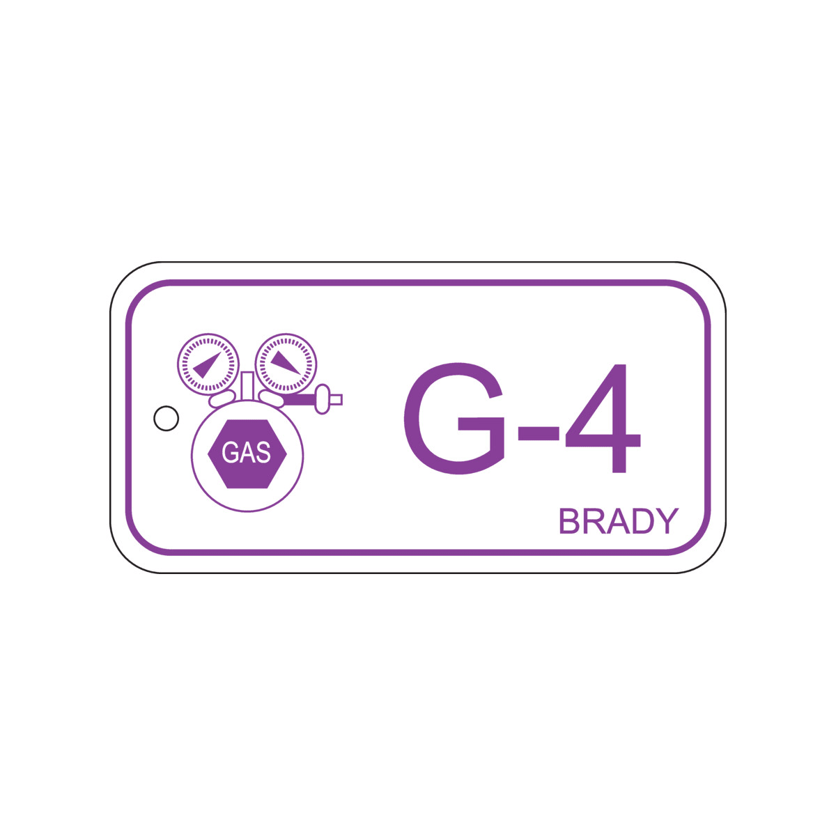 BRADY - Targhetta per fonti di energia – gas