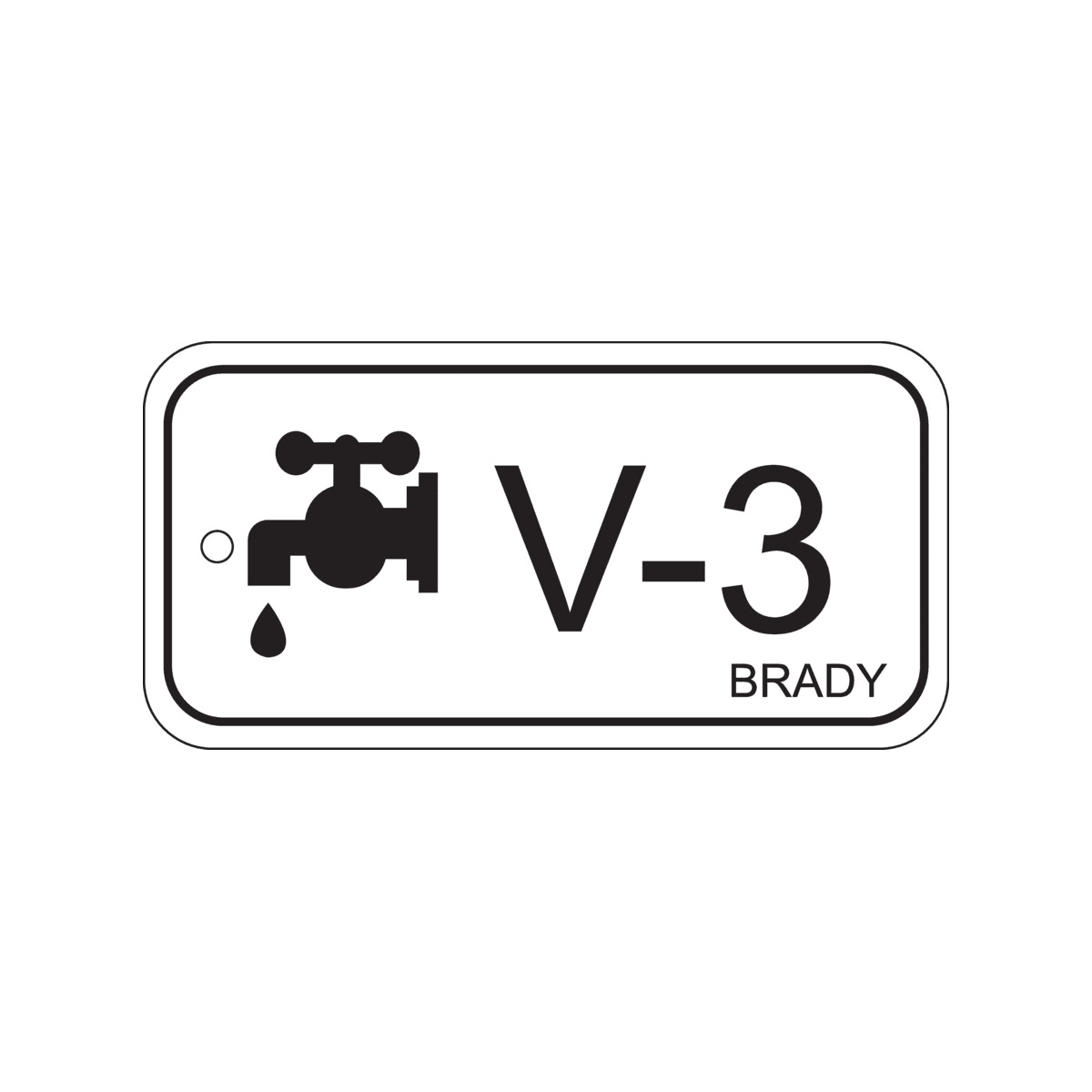 BRADY - Targhetta per fonti di energia – valvole