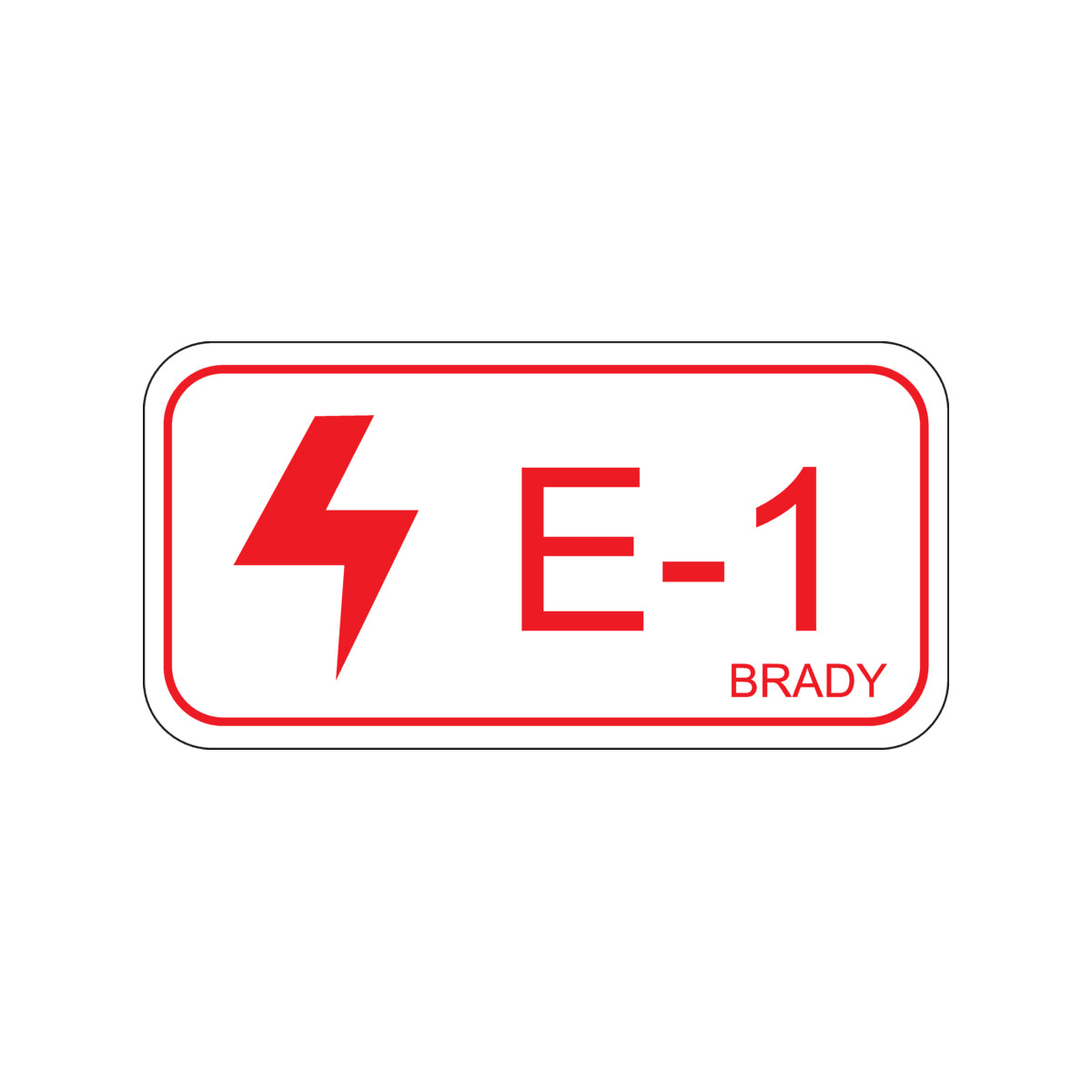 BRADY - Etichetta per fonti di energia – elettriche