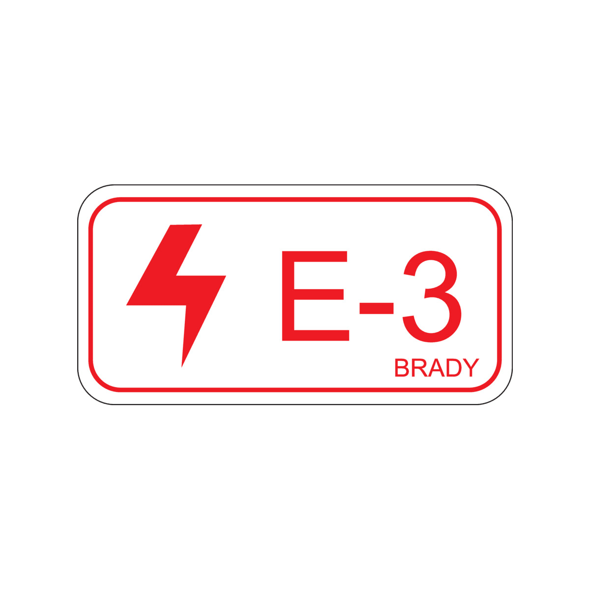 BRADY - Etichetta per fonti di energia – elettriche