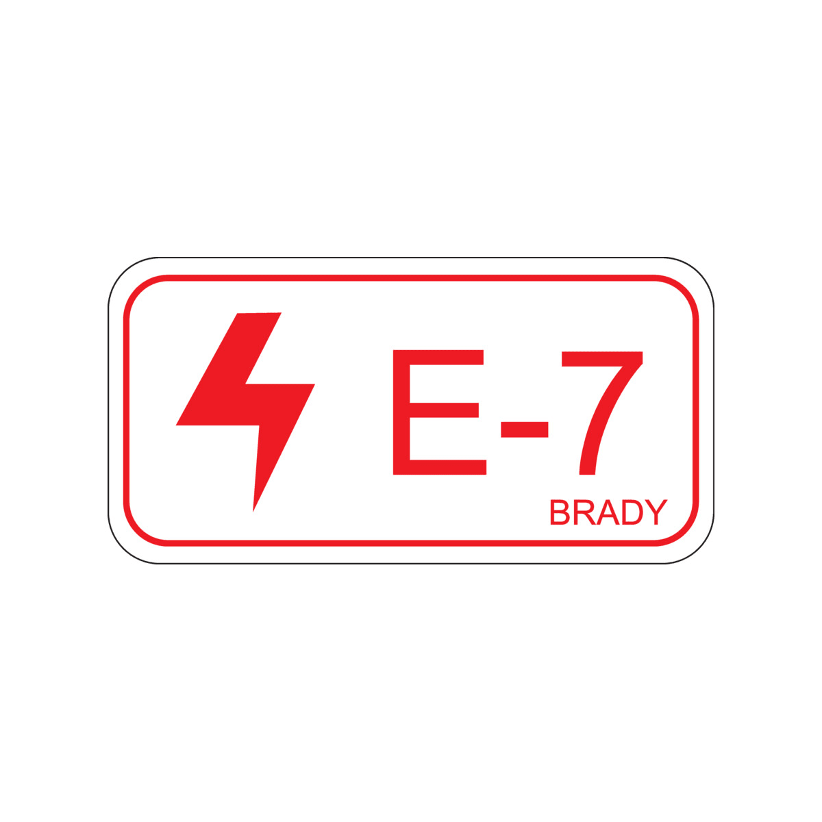 BRADY - Etichetta per fonti di energia – elettriche