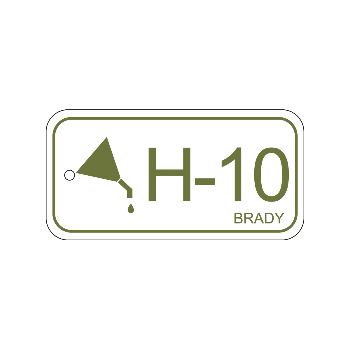 BRADY - Targhetta per fonti di energia – idrauliche 138750