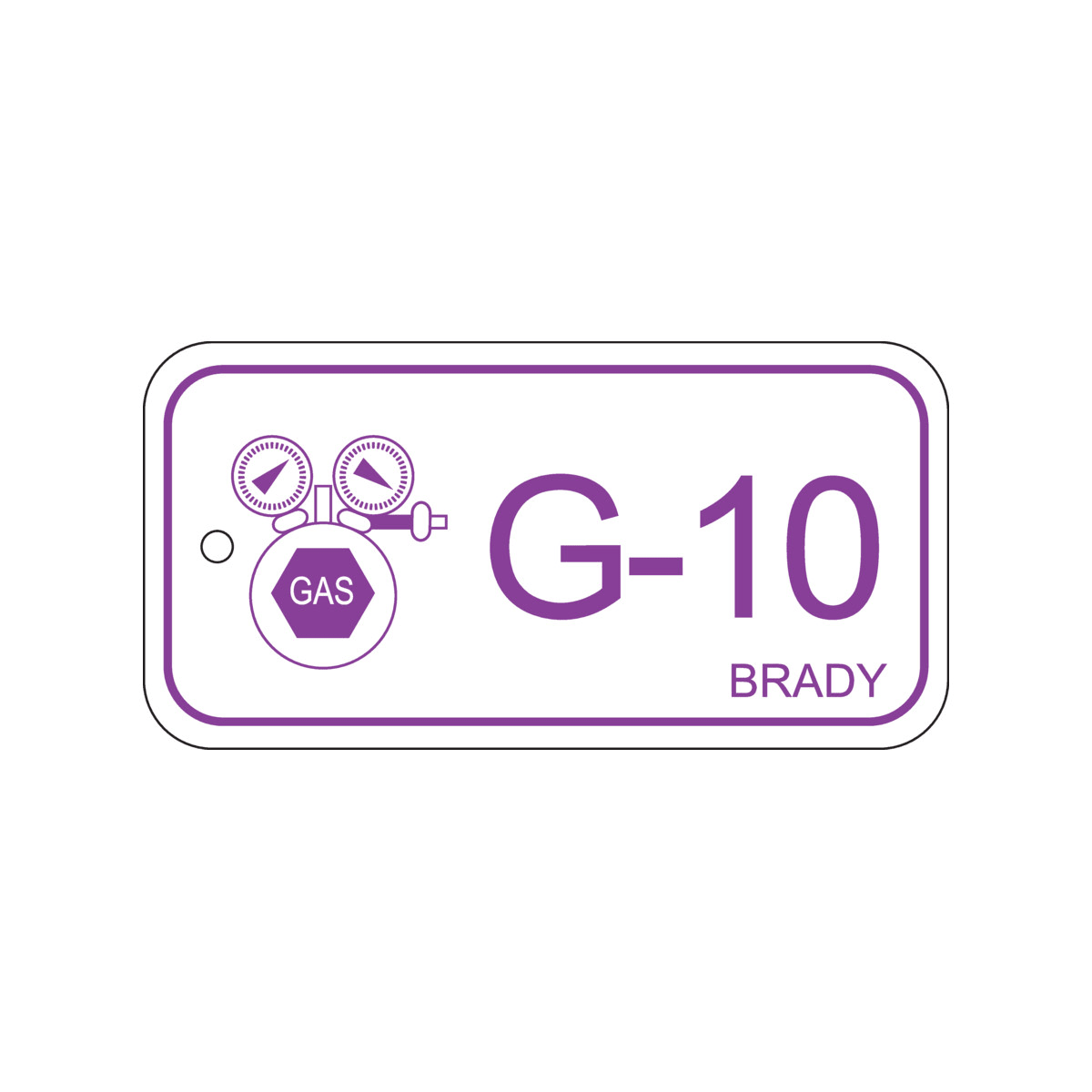 BRADY - Targhetta per fonti di energia – gas