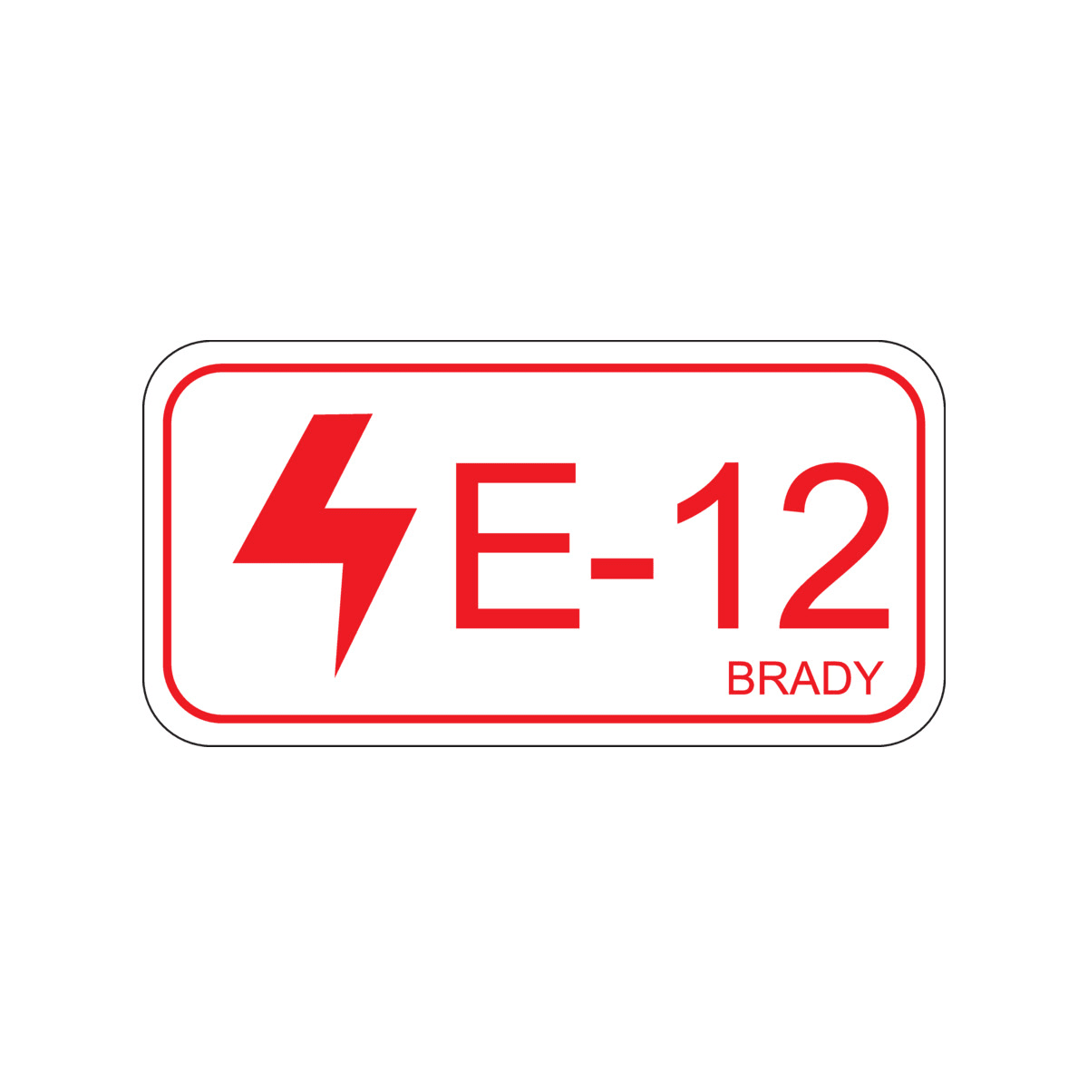 BRADY - Etichetta per fonti di energia – elettriche