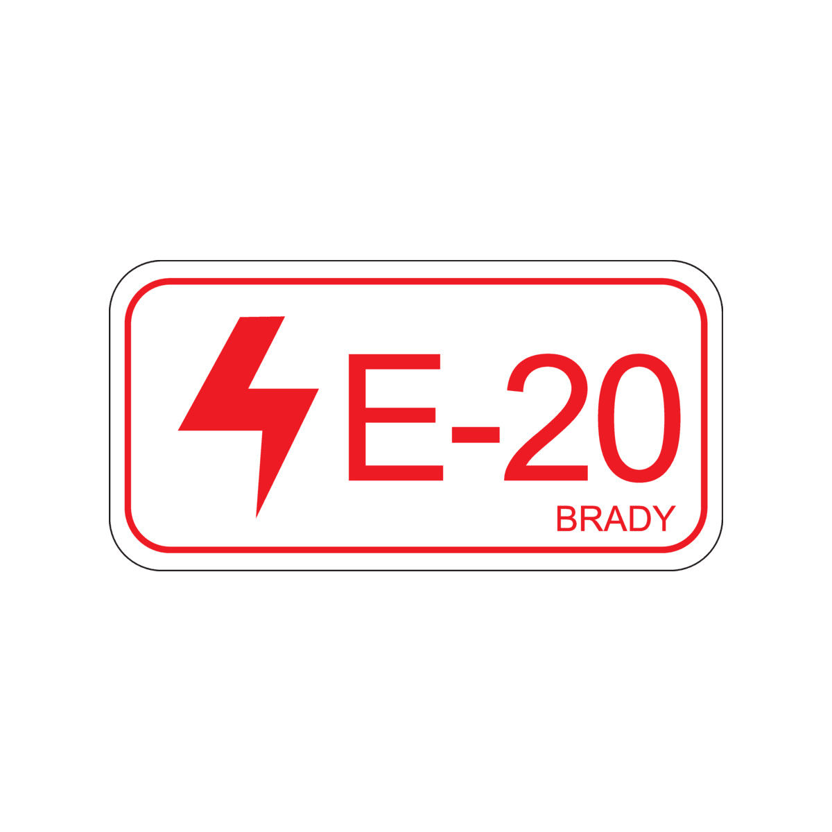 BRADY - Etichetta per fonti di energia – elettriche