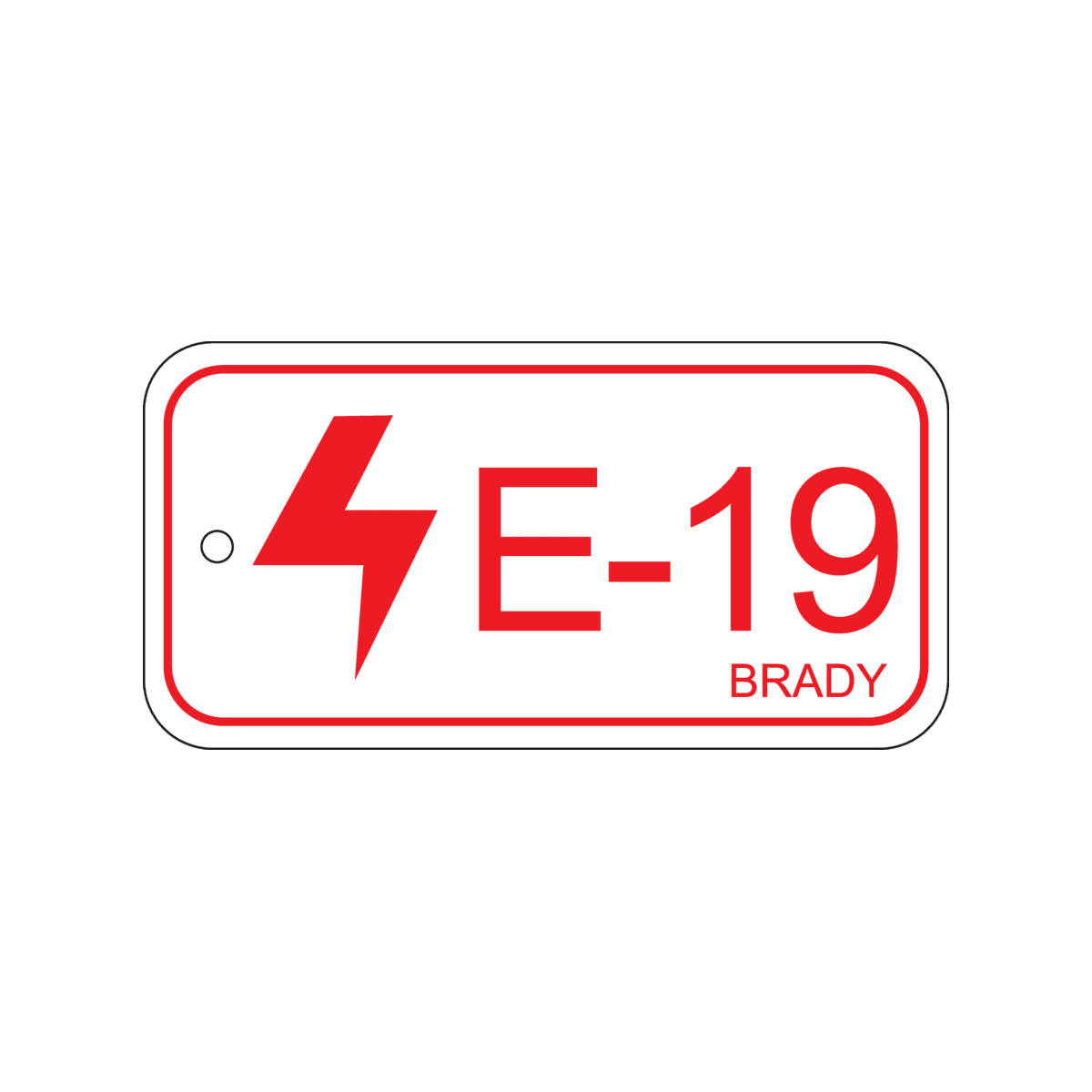 BRADY - Targhetta per fonti di energia – Quadri di comando 138837