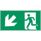 BRADY - Uscita di emergenza a sinistra – ISO 7010